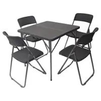 Conjunto de Mesa para Área Externa Tubo de Aço - Dobrável com 4 Cadeiras CJM-PT1 AC Comercial em oferta na Magazine Luiza