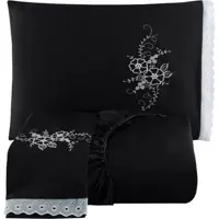 jogo de Lençol Bordado 3 Peças- Casal Queen. - Bordados. Correa em oferta na Magazine Luiza