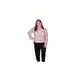 Kit 2 Conjunto Pijama Liganete Longo Plus Size Frio Inverno Dormir Blusa Estampada Calça Lisa - IMPE em oferta