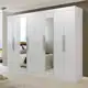 Guarda Roupa Casal 8 Espelhos 8 Portas 2 Gavetas Nova York Yescasa Branco em oferta