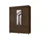 Guarda-roupa Casal com Espelho 3 Portas - de Correr 3 Gavetas Araplac E20033 em oferta