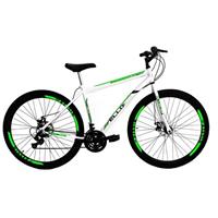 Imagem da promoção Bicicleta Aro 29 Freio a Disco 21M. Velox Branca/Verde - Ello Bike