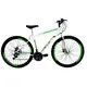 Bicicleta Aro 29 Freio a Disco 21M. Velox Branca/Verde - Ello Bike em oferta
