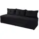 Sofá Cama Bicama Suede 3 em 1 Almofadas Dupla Face Preto - Veneza Estofados em oferta