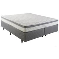 Imagem da promoção Cama Box Queen Size Herval Ômega com Pillow Top e Molas Ensacadas 61x158x198cm