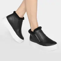 Tênis Kolosh Cano Médio Pelo Feminino - Preto em oferta na Zattini
