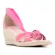 Sandália Couro Anabela Santa Lolla Espadrilhe Soft Porcelana Feminina em oferta