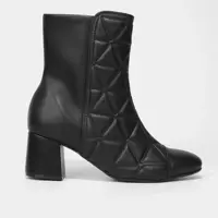 Bota Cano Médio BEIRA RIO Matelassê Feminina (34 ao 39) em oferta na Zattini