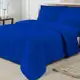 Kit Edredom Casal Queen Dupla Face 03 Peças Azul Royal em oferta