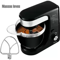 Batedeira Planetária Philco Php500 4l 500w Turbo Preta 110v em oferta na Magazine Luiza