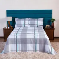 Cobre Leito Piquet Matelado Queen Color Casa Dona em oferta na Casas Bahia