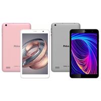 Imagem da promoção Tablet Philco PTB8RRG 8” 4G Wi-Fi 32GB - Android 10 Quad-Core Câm. 5MP + Selfie 2MP