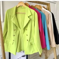 Imagem da promoção Blazer Feminino Alfaiataria Casaco Social Com Botão