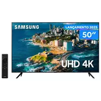 Imagem da promoção Smart TV 50” UHD 4K LED Samsung 50CU7700 - Lançamento 2023 Wi-Fi Bluetooth Alexa 3 HDMI