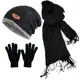 Kit Touca Gorro Forrada E Cachecol + Luva Lã Inverno Adulto - D' Presentes em oferta