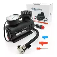 Imagem da promoção Mini Compressor Ar 300psi 12v P/ Pneu Carro Moto Bicicleta - TECHONE