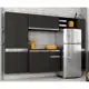 Armário De Cozinha 5 Peças Liris Preto - MOVEIS ARAPONGAS em oferta