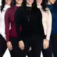 Kit 5 blusas feminina cacharrel manga longa - Maranne em oferta