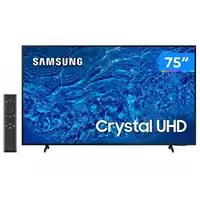 Imagem da promoção Smart TV 75” 4K Crystal UHD Samsung UN75BU8000 - VA Wi-Fi Bluetooth Alexa Google 3 HDMI