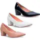 Kit 3 Sapato Scarpin Feminino Salto Baixo Bloco Bico Fino R2.11/R2.12 em oferta