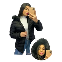 Imagem da promoção Jaqueta Casaco Feminino Puffer Bobojaco Pelucia Toca Pelinho