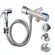 Ducha Higiênica Registro Aço Inox Super Luxo Com Derivação 2 Saídas Independentes em oferta