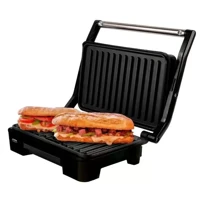 Imagem da promoção Grill Elétrico Mallory Asteria Compact Inox Preto- 127V