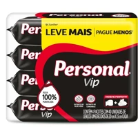 Imagem da promoção Kit Promopack Lenço Umedecido Vip Personal 4 pacotes com 40 unidades em cada