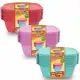 Kit Potes Hermético 800 ML Freezer e Micro-ondas 8 Potes em oferta