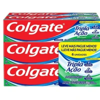 Imagem da promoção Creme Dental Colgate Tripla Ação Menta 90g Pacote Com 6 Unidades