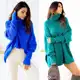 Max Blusa Trico Manga Longa Com Gola Alta Tamanho Grande em oferta