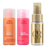 Imagem da promoção Wella Professionals Kit - Shampoo Color Brilliance + Shampoo Nutri-Enrich + Óleo Oil Reflections