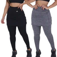 Imagem da promoção Kit com 2 Leggings Saia Evangelica com Bolsos Yoga