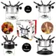 Kit Conjunto para Fondue em Aço inox 10 e 11 Peças em oferta