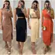 Conjunto Cropped E Saia Midi Em Alfaiataria Lançamento Moda em oferta