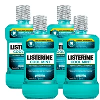 Imagem da promoção Kit com 4 Antisséptico Bucal Listerine Cool Mint Leve 500ml Pague 350ml