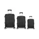Kit Mala de Viagem abs 3 peças Adventure Fortt Preta - KMV01-PT em oferta