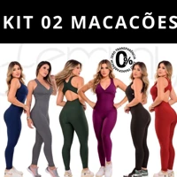 Imagem da promoção KIT 2 Macacão Longo Legg Fitness Academia