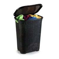 Imagem da promoção Cesto Para Roupas Roupeiro Organizador Rattan Vime 50 Litros M - Arqplast