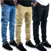 Imagem da promoção Kit 3 Calças Jogger Masculina Jeans Com Punho Elastico