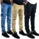 Kit 3 Calças Jogger Masculina Jeans Com Punho Elastico em oferta