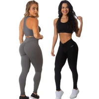 Imagem da promoção Kit 2 Conjuntos Feminino Academia Top e Legging Levanta Bumbum