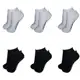 Kit 12 Pares Meia Cano Curto Baixo Soquete Adulto Unissex Atacado Algodão Preta/Branca 40-46 - Amora em oferta