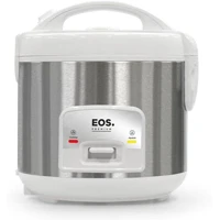 Imagem da promoção Panela Elétrica de Arroz EOS 5 Xícaras Inox Branca com Tampa de Vidro Clear Glass EPA05BI 110V