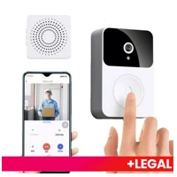 Imagem da promoção Campainha Com Câmera Vídeo Porteiro Sem Fio Wi-Fi HD Inteligente Smart Home Vê Pelo Celular Recarreg