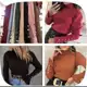 blusa moda feminina tricot linha Gola chacharrel manga babado botao sueter lançamento em oferta