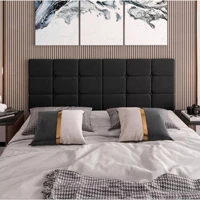 Imagem da promoção Cabeceira de Cama Casal 1,40 Estofada Branco Courino Semi Sintético Modelo Bia