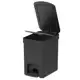 Lixeira de Pedal Trium 12L Preto - Ou Martiplast em oferta