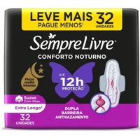 Imagem da promoção Absorvente Externo Noturno Plus Noite e Dia Suave Sempre Livre 32un