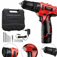 Imagem da promoção Furadeira Parafusadeira de impacto 3/8" a bateria 12V com maleta e acessórios - PI-10MA - Mondial